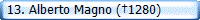  13. Alberto Magno (�1280)