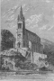 Antica stampa di Lourdes